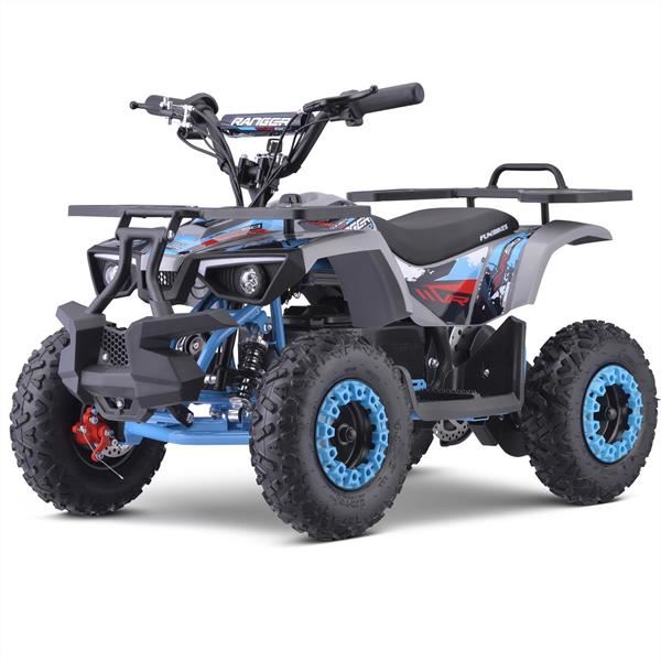 FunBikes Ranger 800w Blue Kids Electric Mini Quad Bike V2