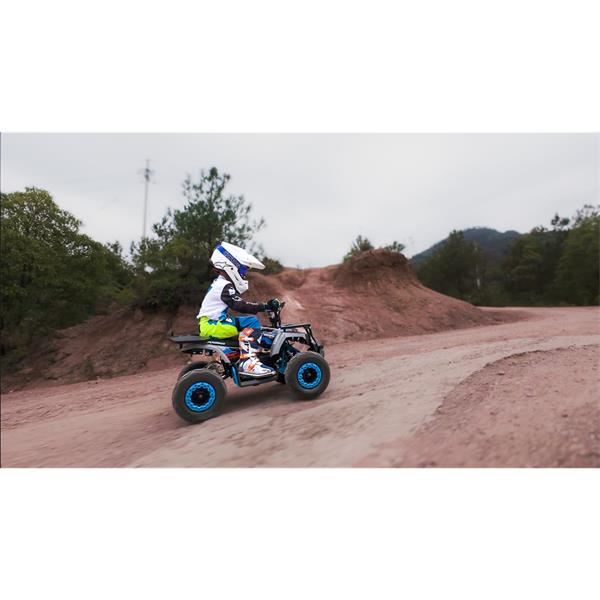 Funbikes Ranger 1000w Premium Nardo Grey Blue Kids Mini Electric Quad Bike