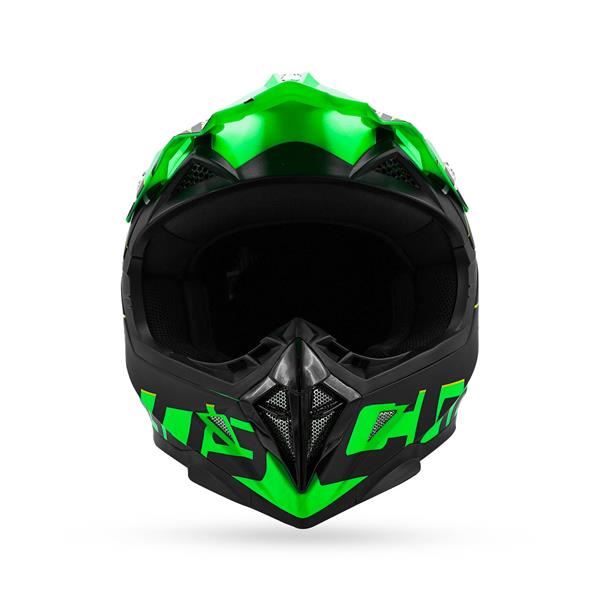 Chaos CS-1 Adult Motocross Crash Helmet Green