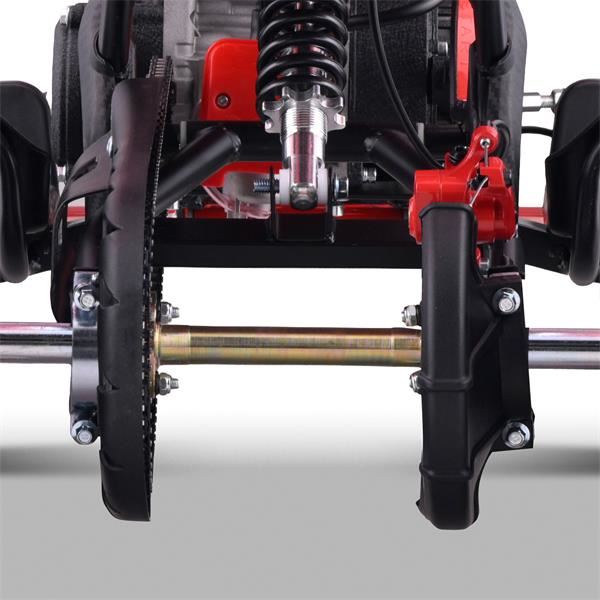 FunBikes Toxic 50cc Red Kids Mini Petrol Quad Bike
