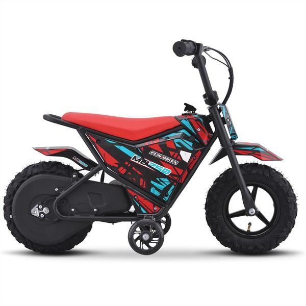 FunBikes MB250 43cm Motorbike 250w Red Electric Kids Monkey Bike