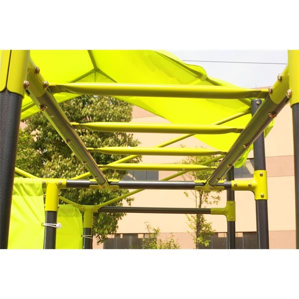 Manor All-in-One Swing Set Forts, Monkey Bars, Seesaw & Swings