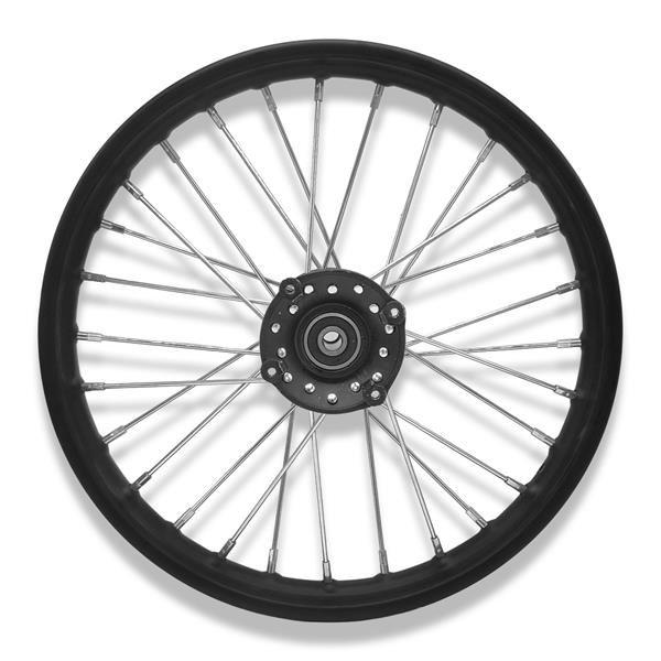 FunBikes MXR 2000w Electric Dirt Bike Front Wheel Rim Black 14 Inch