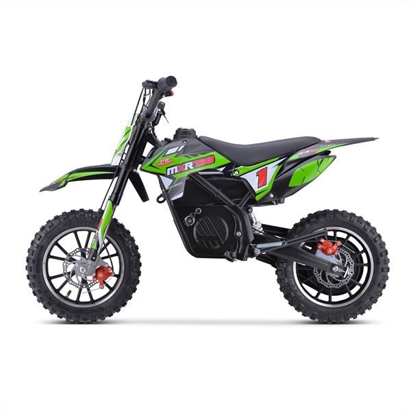 FunBikes MXR 790w Lithium Electric Motorbike 61cm Green/Black Kids Dirt Bike