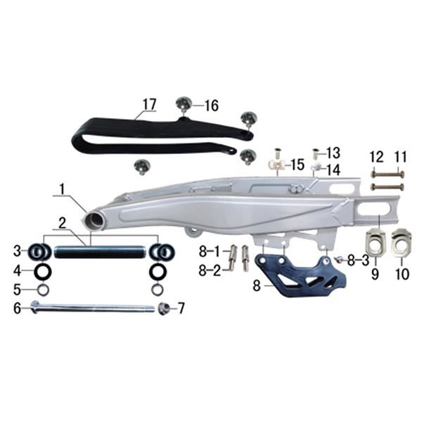 Ten10 250R Dirt Bike Chain Guide Bolt