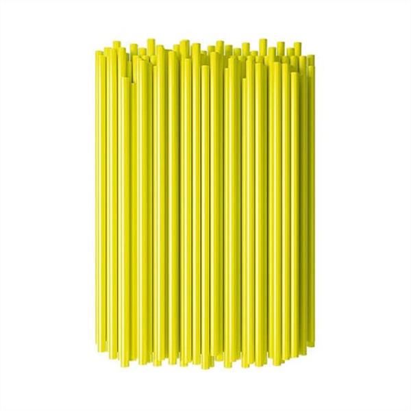 Pit Bike Spoke Wraps 72pcs Set 24cm Yellow