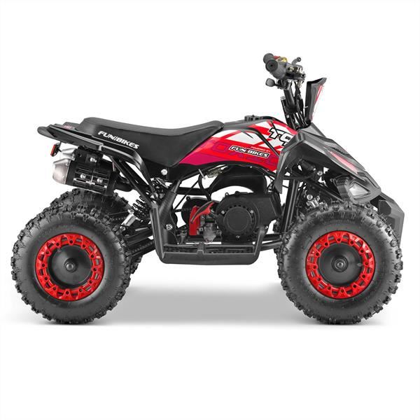 FunBikes Toxic 50cc Red Kids Petrol Mini Quad Bike