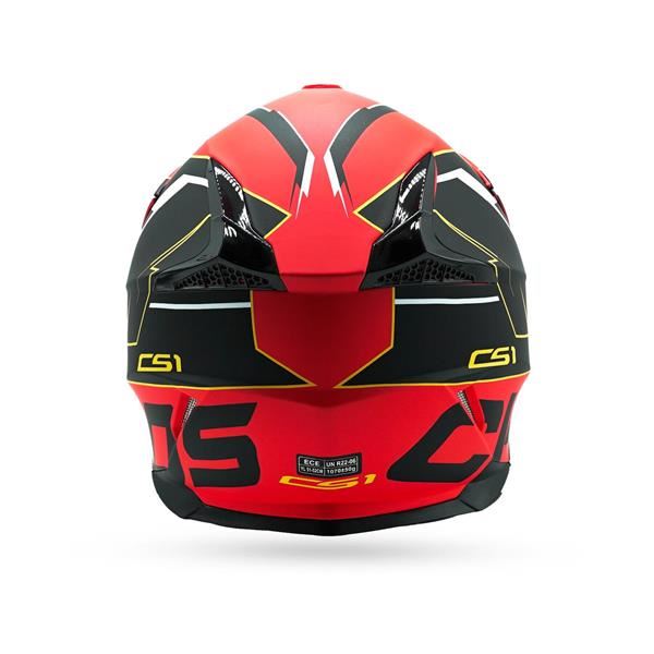 Chaos CS-1 Kids Motocross Crash Helmet Red