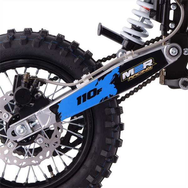 M2R Racing KX110F 110cc 14/12 76cm Blue Semi-Automatic Pit Bike 2025 Model