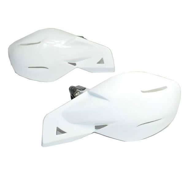 Pit Bike Handlebar Brush Guards White