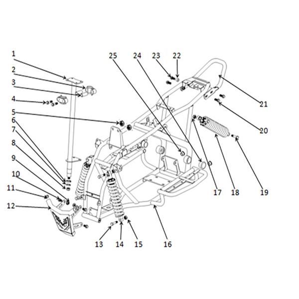 Funbikes T-Max Quad Bike Rear Shock Absorber Bolt