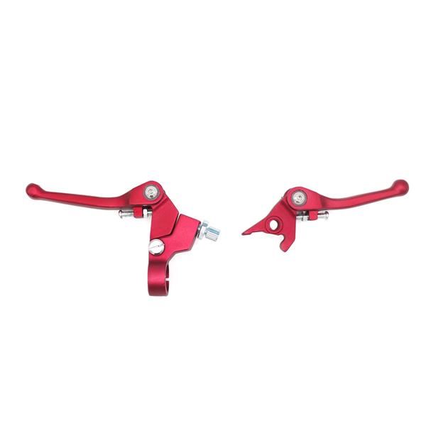Pit Bike Folding Lever Set Red