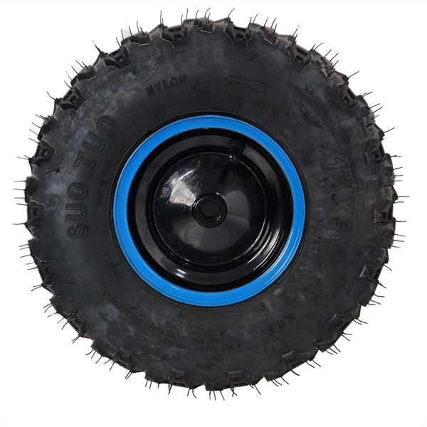 FunBikes Funkart Pro 98cc Petrol Go Kart Complete Rear Wheel Blue LHS