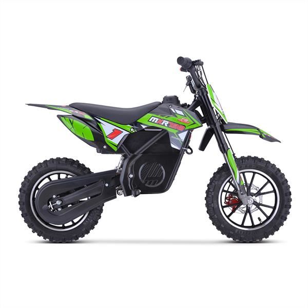FunBikes MXR 790w Lithium Electric Motorbike 61cm Green/Black Kids Dirt Bike