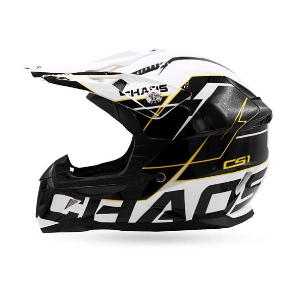 Chaos CS-1 Kids Motocross Crash Helmet White