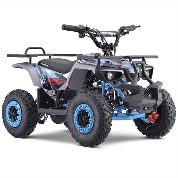 FunBikes Ranger 800w Blue Kids Electric Mini Quad Bike V2