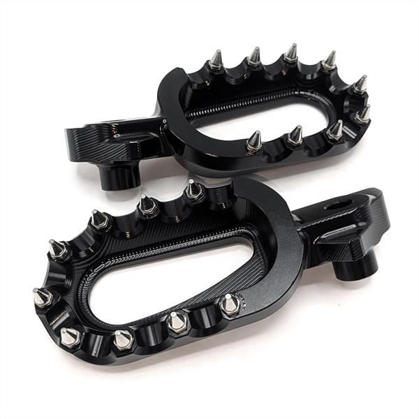 M2R RS-R 125cc/140cc Dirt Bike CNC Performance Foot Pegs Black