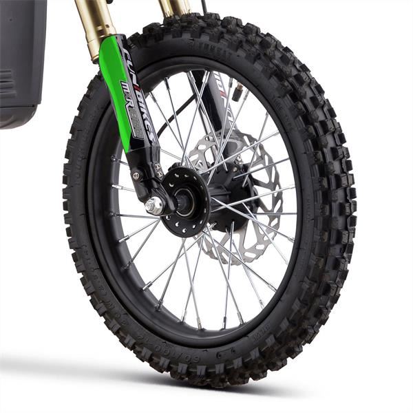 FunBikes MXR 1500w 48v Lithium Electric Motorbike 14/12 68cm Green Kids Dirt Bike