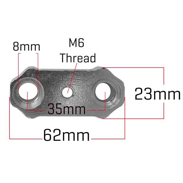 M2R 90R Handlebar Top Clamp