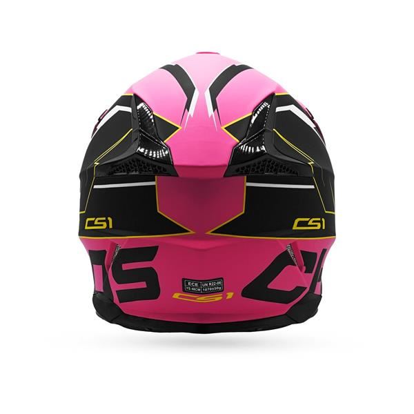 Chaos CS-1 Kids Motocross Crash Helmet Pink