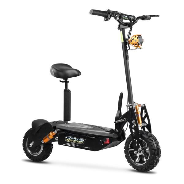 Chaos 1600w 48v SLA Hub Drive Black Off Road Electric Scooter