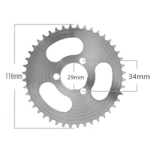 Chaos 1600 Watt Powerboard Scooter 44T Rear Sprocket