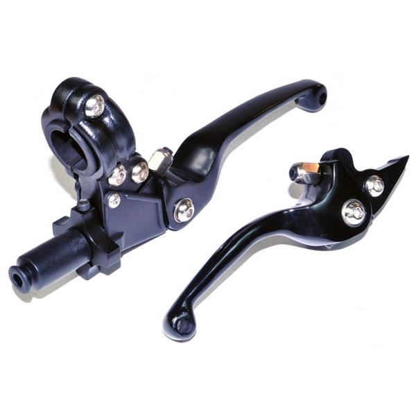 Pit Bike CNC Folding Lever Set Black