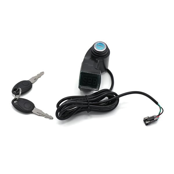 ZERO 10X 60v 2400w Electric Scooter Ignition Barrel & Voltmeter