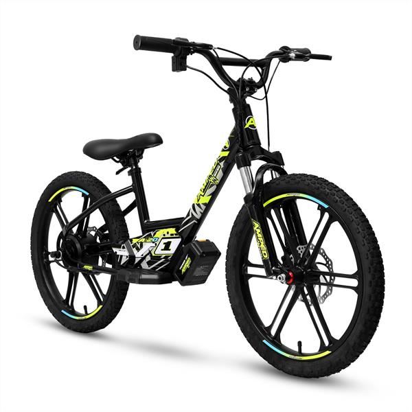 Amped A20 300w 36v 5.0ah Li Black Kids Electric Balance Bike