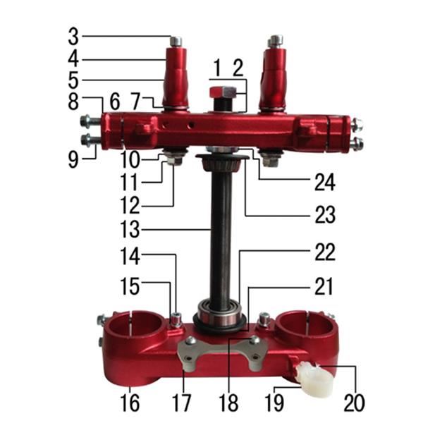 M2R M1 250cc Dirt Bike Front Number Board Bracket