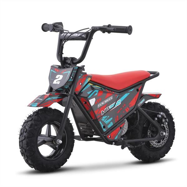 FunBikes MB250 43cm Motorbike 250w Red Electric Kids Monkey Bike