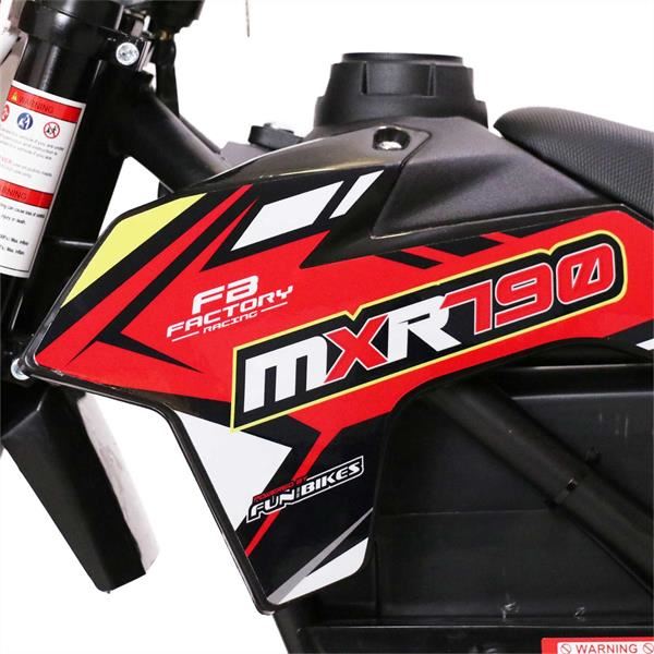 FunBikes MXR 790w Lithium Electric Motorbike 61cm Red/Black Kids Dirt Bike