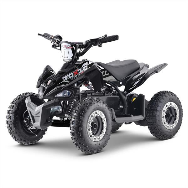 FunBikes Toxic 800w Black White Kids Electric Mini Quad Bike V2