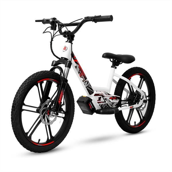 Amped A20 300w 36v 5.0ah Li White Kids Electric Balance Bike