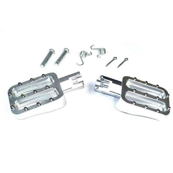 Silver CNC Pit Bike Foot Pegs