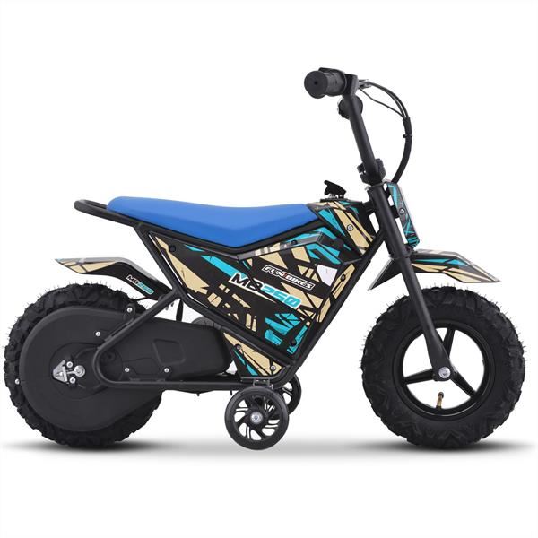 FunBikes MB250 43cm Motorbike 250w Blue Electric Kids Monkey Bike