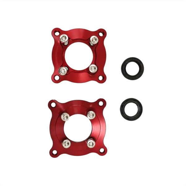 Pit Bike Red CNC Wheel Set with Kenda Tyres & SDG Hubs - 17''F / 14''R
