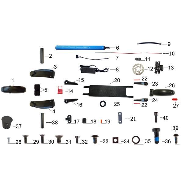 Gotrax GXL H853 Electric Scooter Lower Brake Cable Holder