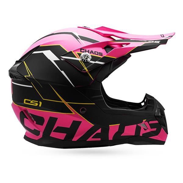 Chaos CS-1 Kids Motocross Crash Helmet Pink