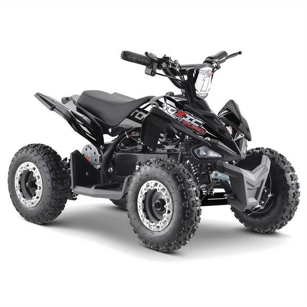FunBikes Toxic 800w Black White Kids Electric Mini Quad Bike V2
