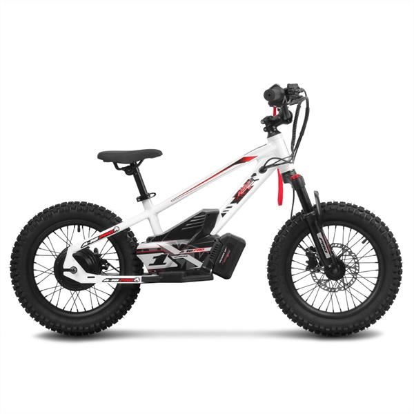 Amped A16 Pro 400w 36v 5ah Li White Kids Electric Balance Bike