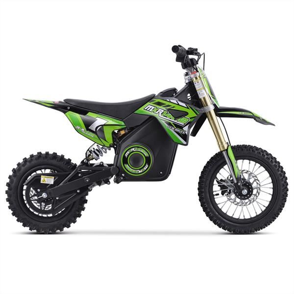 FunBikes MXR 61cm 1300w Green Electric Kids Mini Dirt Motorbike