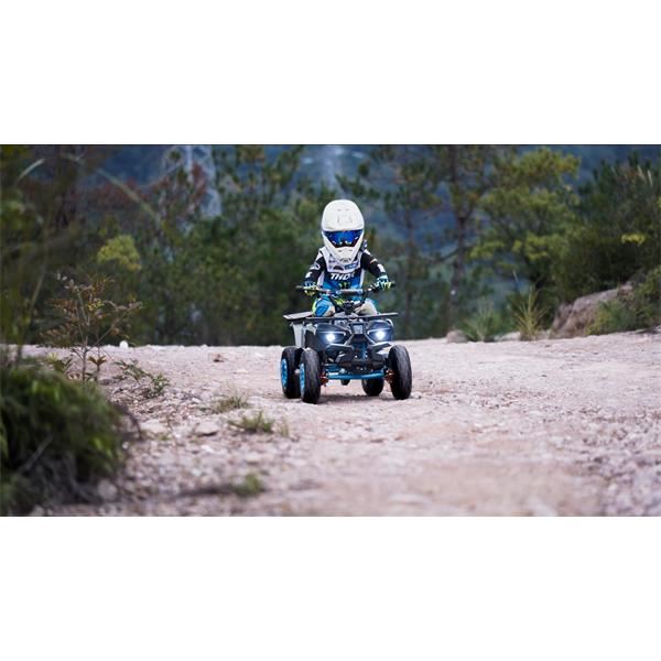 Funbikes Ranger 1000w Premium Nardo Grey Blue Kids Mini Electric Quad Bike