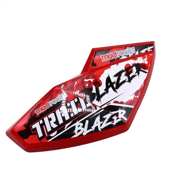 FunBikes GT80 Red Rear Mudguard LHS