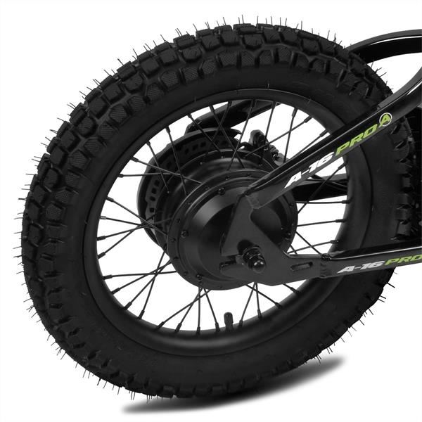 Amped A16 Pro 400w 36v 5ah Li Black Kids Electric Balance Bike