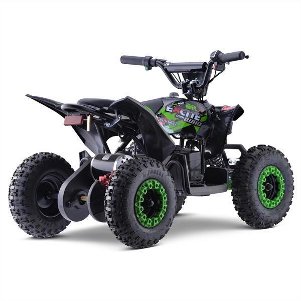 Excite 1000w Green Kids 2023 Premium Electric Mini Quad Bike