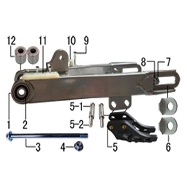 M2R 90R Rear Swing Arm