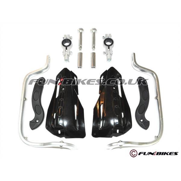 Pit Bike Reinforced Hand Guards Black