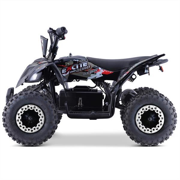 Excite 1000w Grey Kids 2023 Premium Electric Mini Quad Bike 