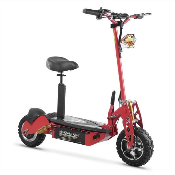Chaos 1000w 48v SLA Hub Drive Red Off Road Electric Scooter